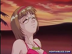 アニメ無修正：Bondage hentai girl handjob and hard fucked [海外エロ動画]