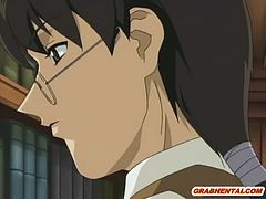 アニメ無修正：Hentai gets licked her pink pussy and hot poked [海外エロ動画]