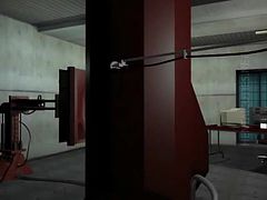 アニメ無修正：3D anime slave gets cunt jizzed by a monster [海外エロ動画]