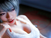 綾波レイのちょっとエッチなコスプレだよん♪