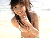 芝田翔生子 黒のハミ乳セクシー衣装  