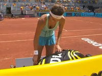 プレー以上におっぱいが気になってしまうテニス選手。