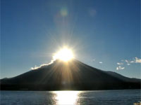 鳥肌モノの美しさ。ダイヤモンド富士を早送りで。