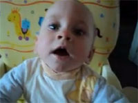 赤ちゃんアババババババババな一発芸