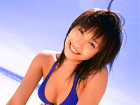 山崎真実 Ｍ字開脚におっぴろげ片足三点倒立でアソコの形丸出し♪