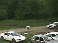 打ち上げ乾燥機。解体屋が要らなくなった乾燥機をどーん！と打ち上げてみた