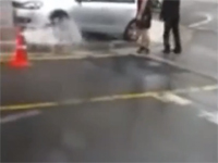 韓国より。インチョン市での暴走自動車事故を複数台のカメラが撮影