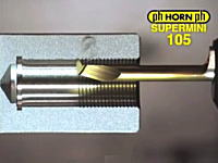 「めねじ」の作り方。高速回転する機械の内側ではこのように削られている。