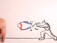 なんという超絶クオリティ。指 VS 豪鬼のカッコ良過ぎるバトルアニメーション！！