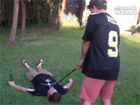 ゴルフで危険なお遊び。成功したと思ったら・・・