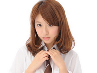 松下李生 ヒップに食い込んでTバック状態の赤のレオタード