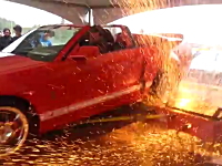 シャシダイで馬力測定中に事故が起きるとこんなにも怖い。シェルビーGT500