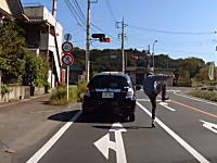 マジキチの予感。山梨県でおかしなドライバーに出会ってしまった車載ビ。