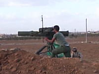 グングン動画。発射された対戦車ミサイルが誘導されて命中するまで。実戦編。