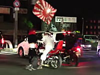 大阪には2014年なのにまだ暴走族がいる動画。岸和田が無法地帯化した日。