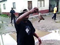 道端で捕まえた大きなカエルをそのまま食べてしまう男。ベア・グリルスより生い