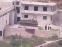 シリア動画。反乱軍のTOWミサイルに破壊される正規軍の戦車。アッラーフ・アクバル