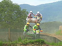 なんだこの競技ｗ考えたヤツ馬鹿だろｗオフ車にサイドカーを付けてレースやってみた。