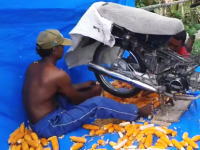 使い方いろいろ。海外で想定外の使われ方をしているホンダのバイク。