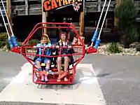 見た目以上に怖いと思う事故。逆バンジー打ち上げの直前にロープが切れてしまう